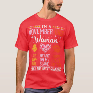 Camiseta Cumpleaños Im Una Mujer De Noviembre De 1965 55 Añ