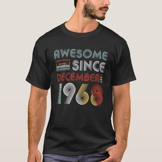 Camiseta Cumpleaños impresionante del vintage desde (Anverso)