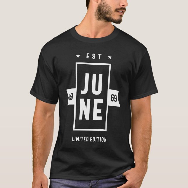 Camiseta Cumpleaños Junio de 1969 (Anverso)