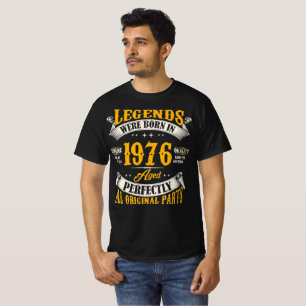 Camiseta Cumpleaños Leyendas Nacidas En 1976
