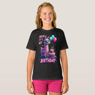Camiseta Cumpleaños Llama Piñata Divertido Retro