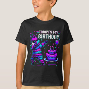 Camiseta Cumpleaños Llama Piñata Fiesta De Cumpleaños Niño
