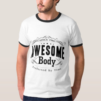 Camiseta Cumpleaños llevado an o 80 cuerpos impresionantes