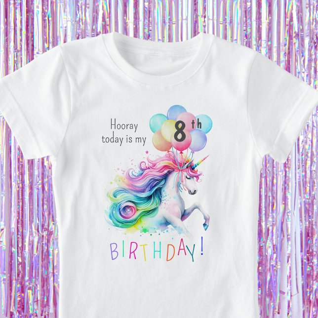 Camiseta Cumpleaños mágico de unicornio (Subido por el creador)