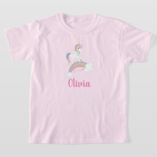 Camiseta Cumpleaños mágico del unicornio del arco iris