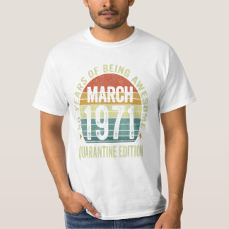 Camiseta Cumpleaños Marzo 1971 53