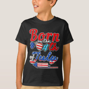 Camiseta Cumpleaños nacido el 4 de julio celebrar