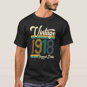 Camiseta Cumpleaños Nacido En 1918 Original Parts Vintage