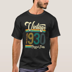 Camiseta Cumpleaños Nacido En 1930 Original Parts Vintage