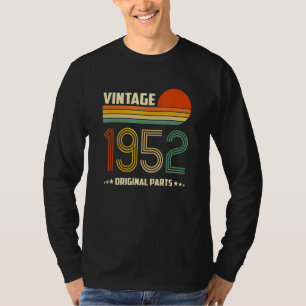 Camiseta Cumpleaños Nacido En 1952 Original Parts Vintage