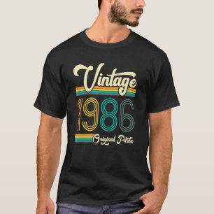 Camiseta Cumpleaños Nacido En 1986 Original Parts Vintage