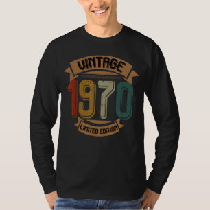 Camiseta Cumpleaños Nacido En La Vintage De 1970