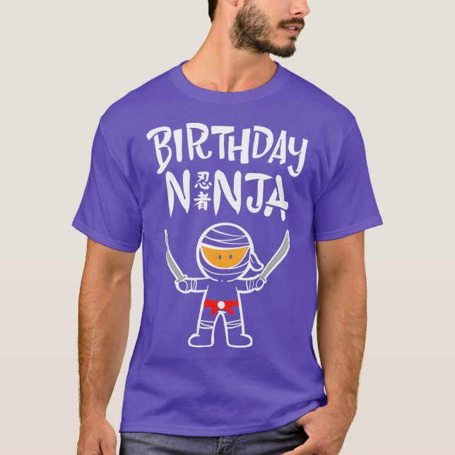 Camiseta Cumpleaños Ninja (Anverso)