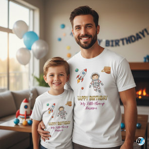 Camiseta Cumpleaños Niño Astronauta Espacial - Mi Pequeño C
