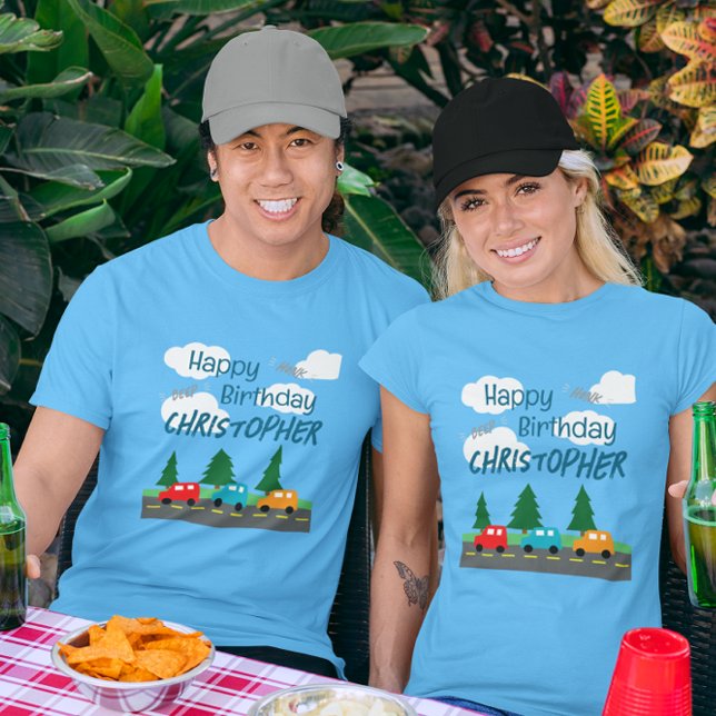 Camiseta Cumpleaños Niño Coches (Subido por el creador)