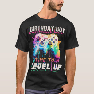Camiseta Cumpleaños Niño Es Hora De Subir De Nivel Videojue