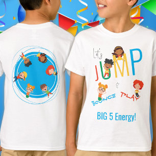 Camiseta Cumpleaños Niño Salta Rebota Juega Trampolín