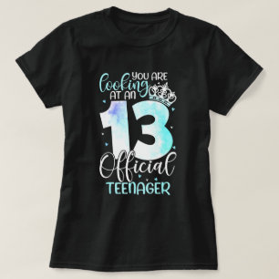 Camiseta Cumpleaños número 13 de chicas lindas adolescente