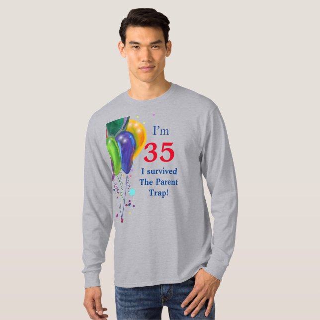 Camiseta Cumpleaños número 35 (Anverso completo)