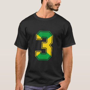 Camiseta Cumpleaños número 3 jamaicano de 3 años número 3 J