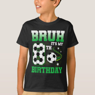 Camiseta Cumpleaños número 8 de niño partido de fútbol