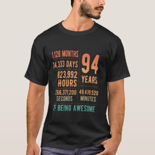 Camiseta Cumpleaños número 94 hombres mujeres divertido 94 