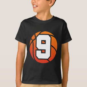 Camiseta Cumpleaños Número 9 de Bysketbyll Para Nueve Años