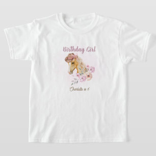 Camiseta Cumpleaños occidental floral de vaquera