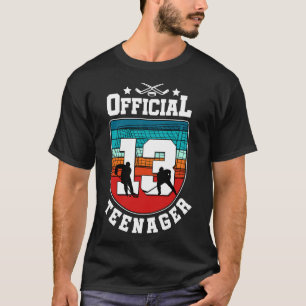 Camiseta Cumpleaños oficial de adolescente de 13 años niño 