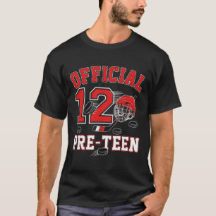 Camiseta Cumpleaños oficial de preadolescente de 12 años ni