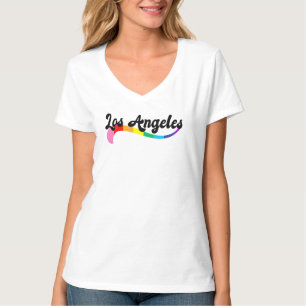 Camiseta Cumpleaños Orgullo de Los Ángeles con Letra Retro