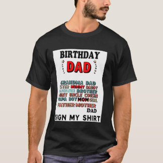 Camiseta Cumpleaños Papá Es Señal Divertida Mi Gráfico