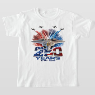 Camiseta Cumpleaños Patriótico del 4 de Julio de 250 años