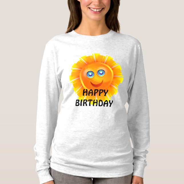 Camiseta CUMPLEAÑOS: pegatina de cumpleaños Sunshine (Anverso)