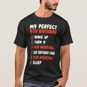 Camiseta cumpleaños perfecto para el jugador de baloncesto 