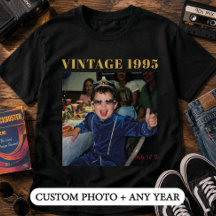 Cumpleaños personalizado con foto vintage 1995