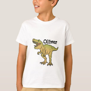 Camiseta Cumpleaños personalizado de dinosaurio T-REX para 