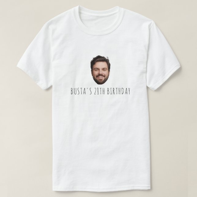 Camiseta Cumpleaños Personalizado de la Fiesta de Cumpleaño (Diseño del anverso)