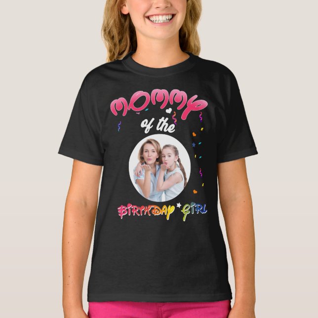 Camiseta Cumpleaños personalizado de la mami de la Chica de (Anverso)