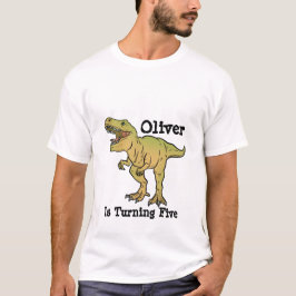 Camiseta Cumpleaños personalizado de Papá T Rex Dinosaurio