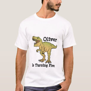 Camiseta Cumpleaños personalizado de Papá T Rex Dinosaurio