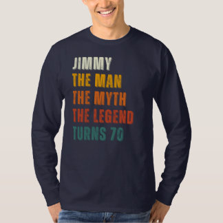Camiseta Cumpleaños Personalizado, El Hombre, El Mito, La L