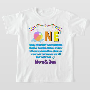 Camiseta Cumpleaños personalizado moderno minimalista fiest