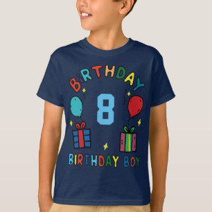 Camiseta Cumpleaños Personalizado Niño Edad Niños Chico Per