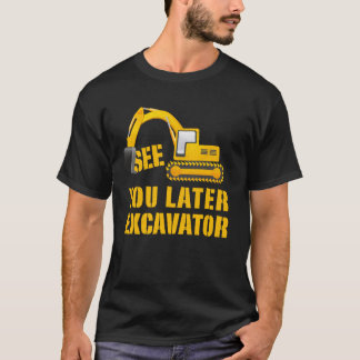 Camiseta cumpleaños picador del muchacho del vehículo de la