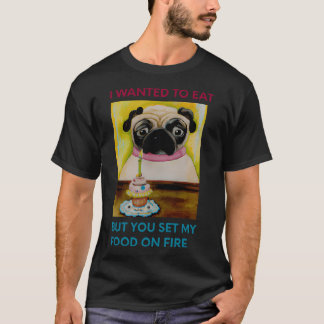 Camiseta Cumpleaños pug, raza pug, pug lindo, humor pug, pu