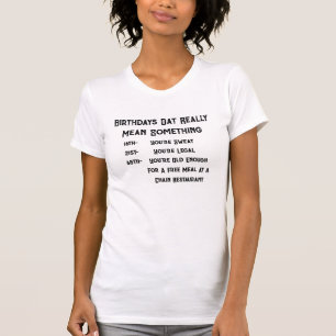 Camiseta Cumpleaños que significa algo divertido de camiset