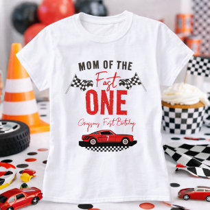 Camiseta Cumpleaños rápido de coche de carreras niño 1