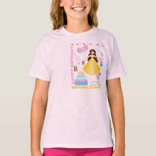 Camiseta Cumpleaños Reina Tee para Chicas