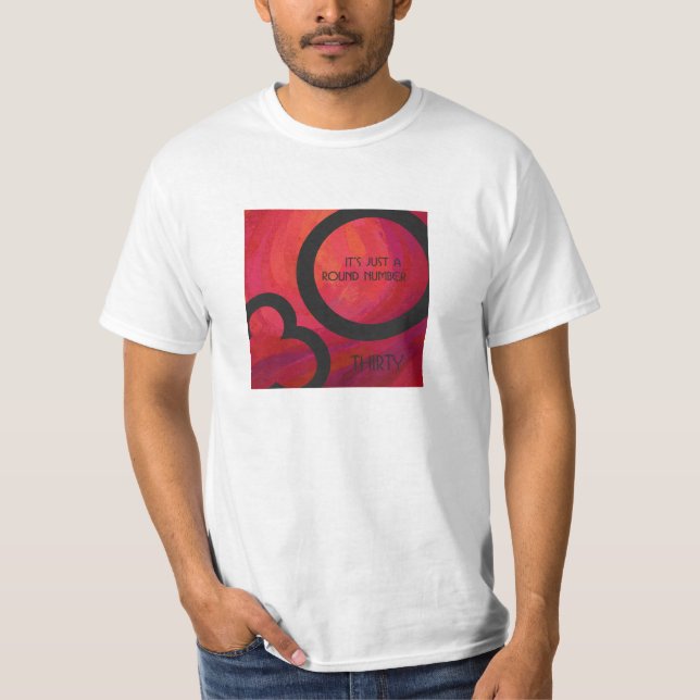 Camiseta Cumpleaños Rojo Década 30 (Anverso)